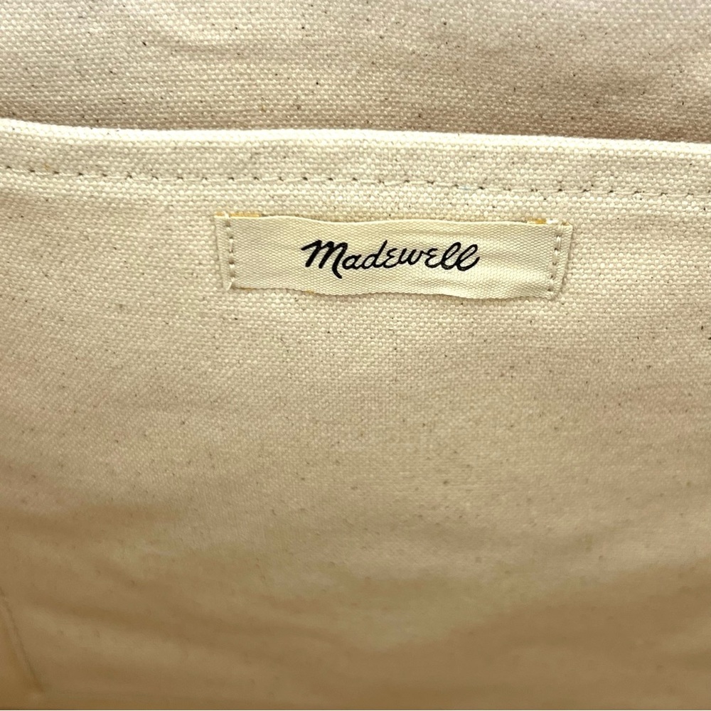 MADEWELL The Transport Retro Pink Woven Straw Carry All Shopping Shoulder Tote - Picture 9 of 11